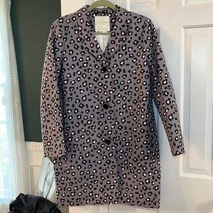 Kate spade leopard coat - size medium